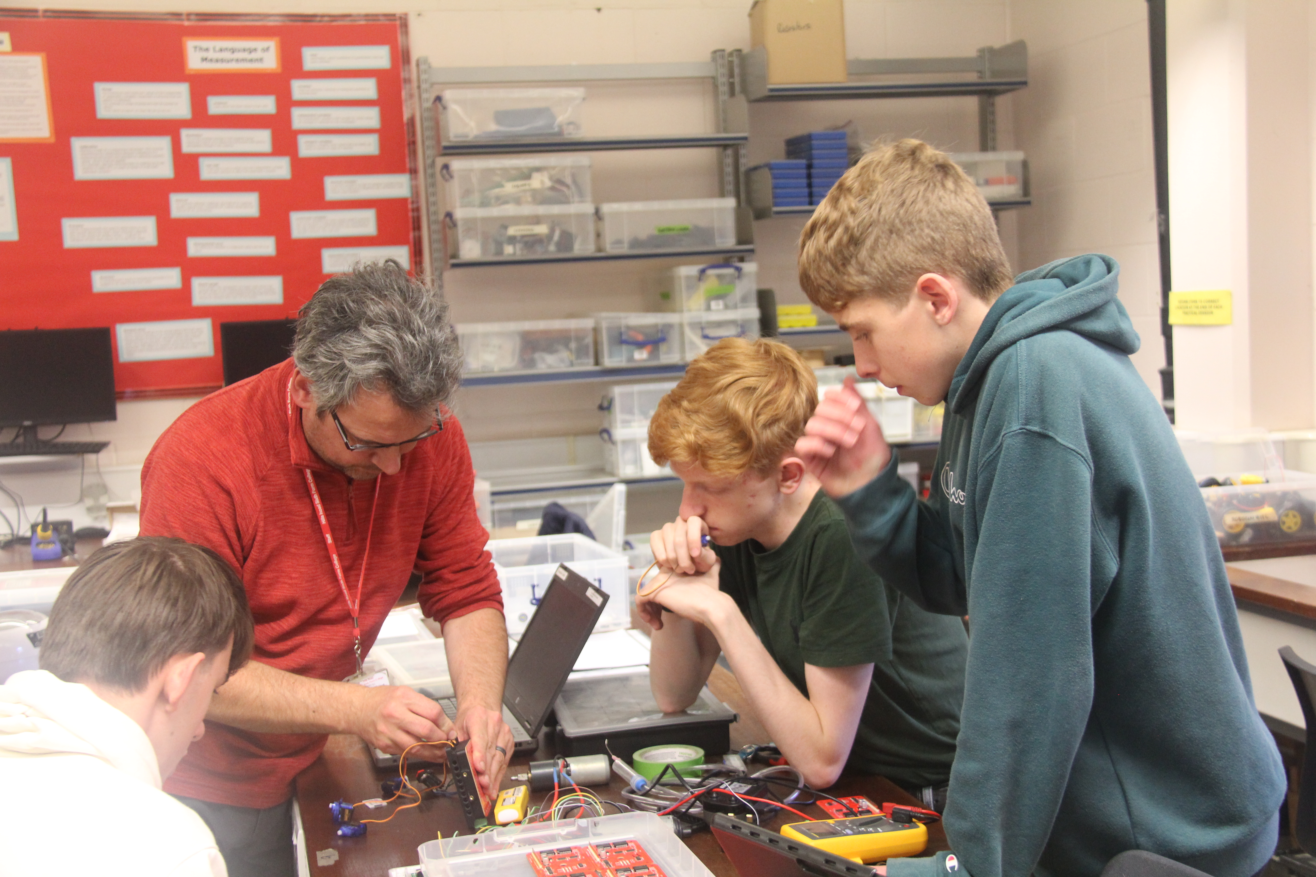 Soldering and problem solving group